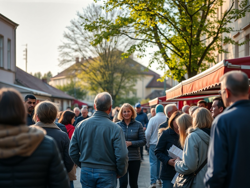 Ilustracja przedstawiająca symbol Dnia Ziemi - planetę Ziemię otoczoną zielonymi liśćmi, nawiązująca do Makowa Mazowieckiego.